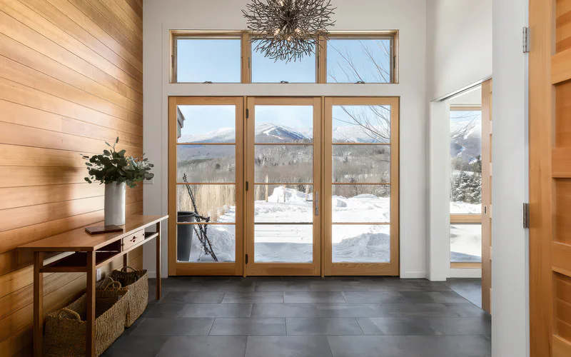 Family ski home architecture in Warren Vermont