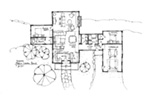 main level plan for cabin in the woods
